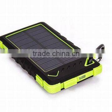 8000mAh solar power bank charger