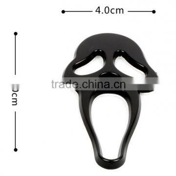 terrorist 3D matte black car emblem, black matte car body emblem