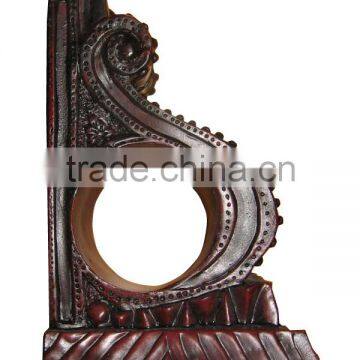 Decorative Distressed White Curtain Rod Wall Mount Bracket photo-5