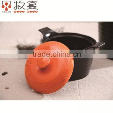 Chaozhou MUYAN ceramic casserole soup pot round shape with handle