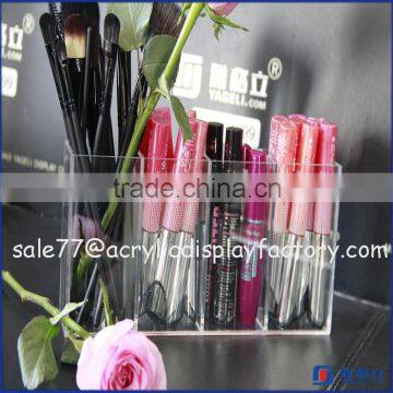 2016 fashion perspex/lucite/acrylic brush holder, beautiful display acrylic makeup brush holder