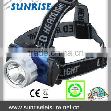 82003# 1 Watt Super bright ajustable outdoor LED headlight hiking headlamp