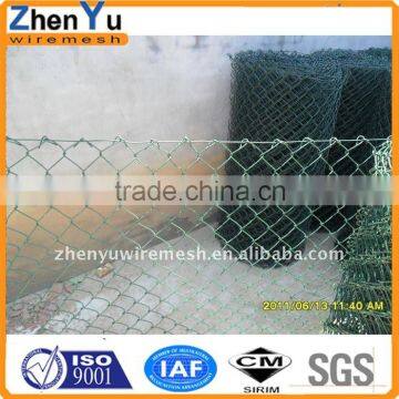 pvc coated chain wire green vinyl coated chain link mesh for fencing