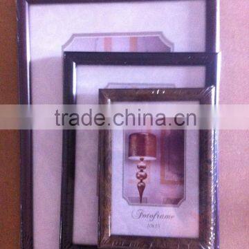 Wholesale classical wooden color ps plastic photo frame poster frame