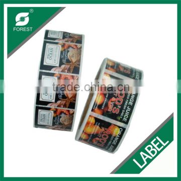 FOOD PAPER STICKER WATERPROOF LABEL PRIVATE LABEL