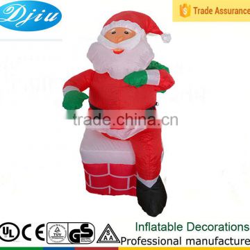 DJ-XT-08 inflatable santa claus christmas ornament lighted decoration yard