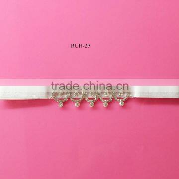 2015 hot selling Factory price Rhinestone connector decoration headband (RCH-29)