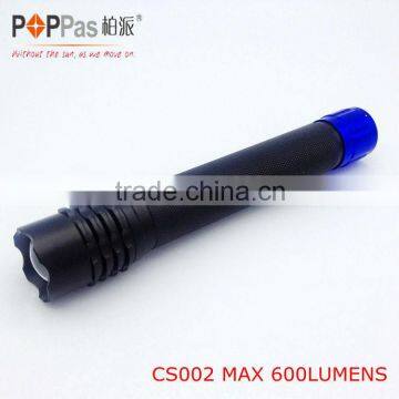 most Powerful 10W LED zoom flashlight powered by 3C batteries