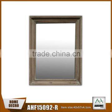 Unfinished Natural Wood Mirror Frame Deep Concave Rustic Wooden Frame Mirror