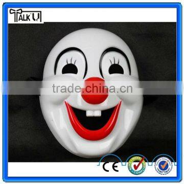 Hot sell funny clown mask/wholesale plastic clown mask/Carnival red nose clown mask