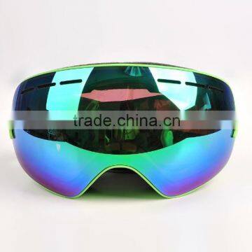 Detachable Lens Skate Ski Goggles Wide Angle Double Lens Anti-fog Big Spherical Snowmobile Snowboarding Goggles