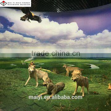 Realist Art Sculpture Of Life Size Wolf Statue With Top- Quality photo-2