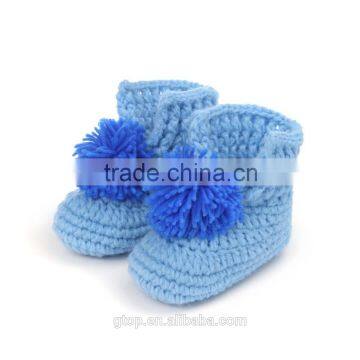 Baby Handmade Crochet Boots Shoes Supplier for 1-10 months old B-0012