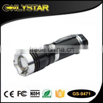 Onlystar GS-9471 aluminum adjustable long distance rechargeable torch light