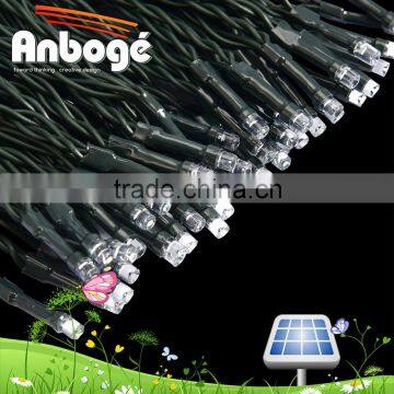 RGB or Single Color Solar fairy light IP44 wedding party LED String 5m 50leds solar micro led string lights