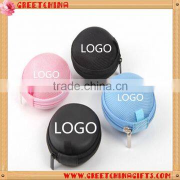 Earphone Package Colorful Round Case Bag Promotional