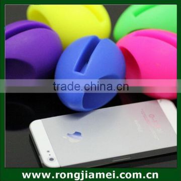 Lovely music egg shaped silicone loud speaker for iphone