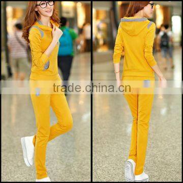 Sports Wear Costumes Sport Suits For Women Design New Tracksuits Outdoor Cotton Sports Suit For Ladies photo-3
