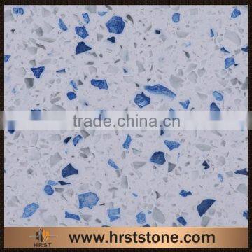 Low price blue diamond quartz slabs for supply