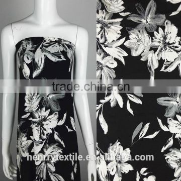 75D Silk-like flower printing chiffon fabric