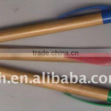 HOT SALE RECYCLE BAMBOO BALL PEN WITH LEAF CLIP