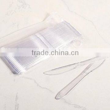 Disposable biodegradable PS plastic cutlery set knife,plastc picnic sets