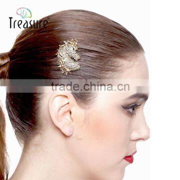 Brand Treasure Horse Brooch Yiwu Latest Design Fashion Metal Diamond Horse Brooch photo-2