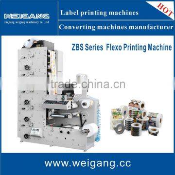 ZBS-320G New automatic digital adhesive Label flexo pinter finishing production line / film flexo press