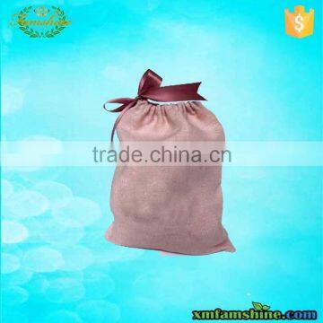 cute reusable natural cotton linen drawstring bag                        
                                                Quality Choice