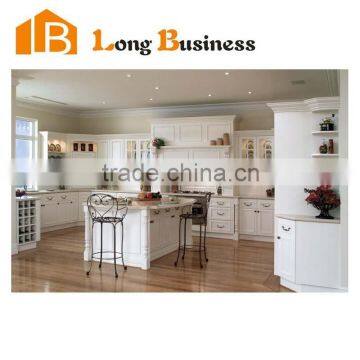 LB-JL1217 Zhejiang Modular Solid Wood Kitchen Cabinets Wooden Furniture