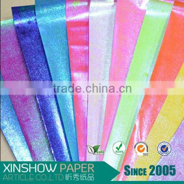 2016 New products printed foil rainbow gift wrapping paper