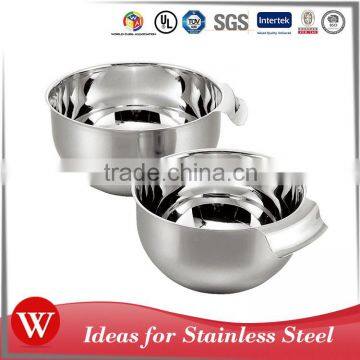 LFGB High Quality 20/24cm Non-skid stainless steel bowl