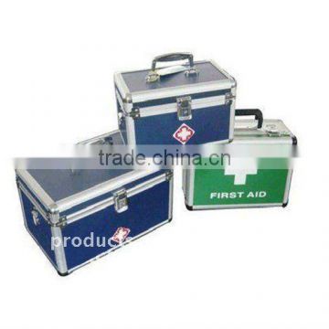 Aluminum emergency first aid case