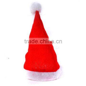 2015 Unique Hot Sale Product Handmade Wholesale China Decor Blue Craft Ornament Wool Felt Santa Clause Christmas Hats With Light photo-4