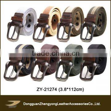 (ZY-21274) webbing belt,metal buckle elastic belt,military belt