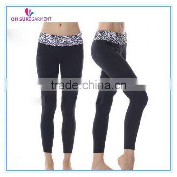 womens nylon/spandex dry fit custom running tight