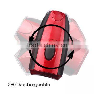 Powered By 3*AAA Battery 4 Brightness Level Rotatable 1SMD+6 LED Bicycle Light photo-2