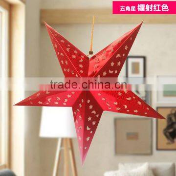Wedding Decoration Home Decoration Handmade Shining Star Lamp Paper Star Lantern Glitter Star Lamp Led Decoration Light photo-4