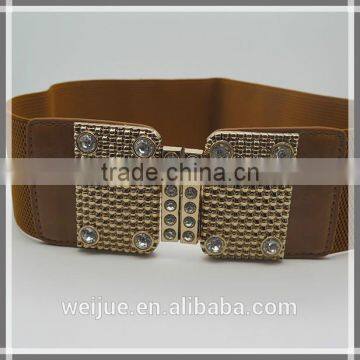 New style diamond buckle popular elastic female belts