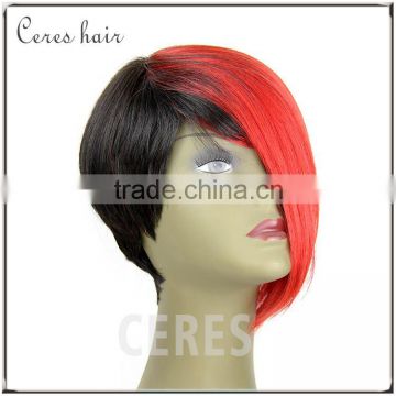 Wholesale grade 6a 100% human hair lace front wig curly glueless wigs