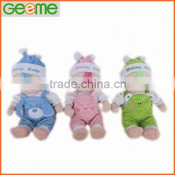 JM1205 Stuffed Plush Baby Doll with 3 Colors