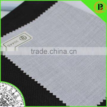 popular shirt interlining woven fusible interlining 100%cotton fabric interlining use in collar