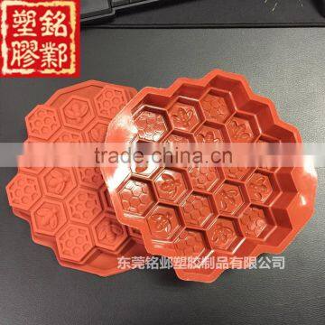 Food Certification Bee Honeycomb Hut Re-useable Silicone Cake Mold Muffin Cupcake Chocolate Mold Cake Pan photo-4