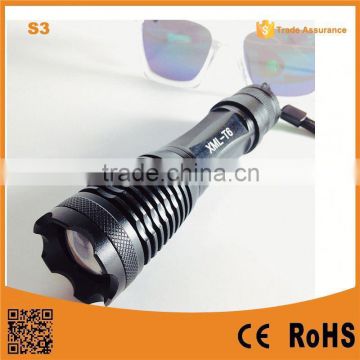 S3 Super Bright XML T6 Rechargeable Mini Zoom charging torch light