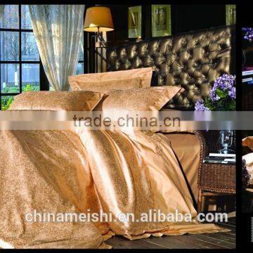 Guangzhou factory wholesale jaquard rayon silk with cotton mixed bedding set