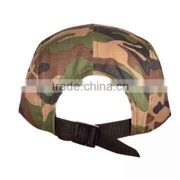 Factory Wholesale Custom Army Style and Green Camo Plain 5 Panel Cap photo-5