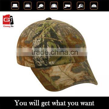 2015 Hot Sale Camo High Quanltiy Cotton Baseball Cap for Sports Caps