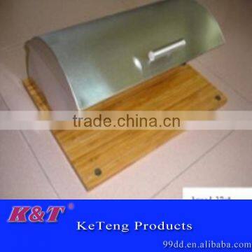2015 New Style Stainless Steel Wooden Bread Box photo-3