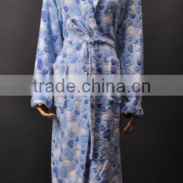 Printed Micro Coral Fleece Bathrobes for Man and Women photo-3