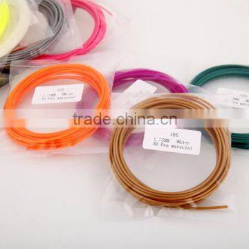ABS pen filament +-0.02mm tolerance 1.75mm filament for 3D printer